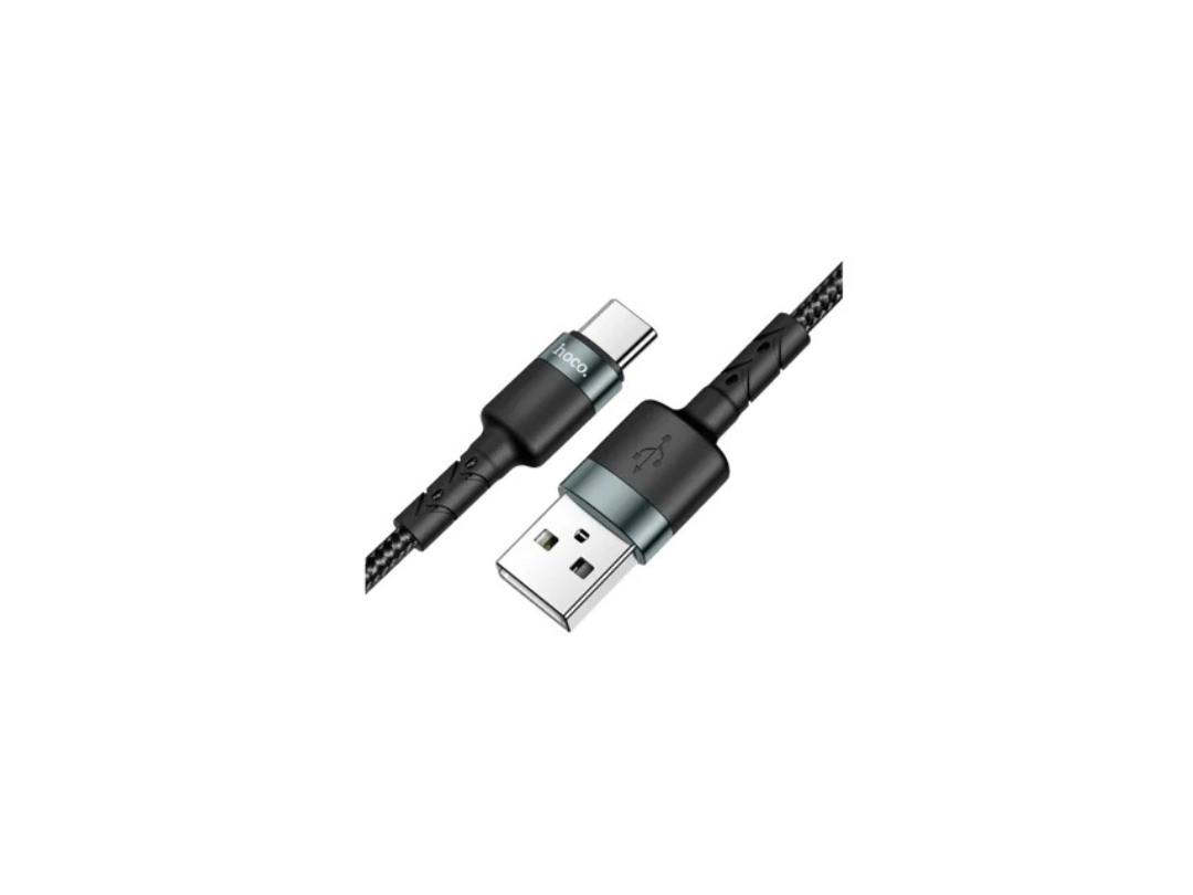 Hoco DU46 USB to Type-C Charging Data Cable 2M Black Hoco DU46 USB to Type-C Charging Data Cable 2M Black
